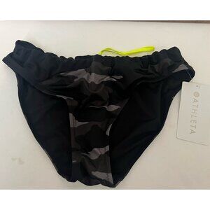 Athleta NWT Large Camo Freestyle Bikini Full Bottom 422965 camouflage.       V